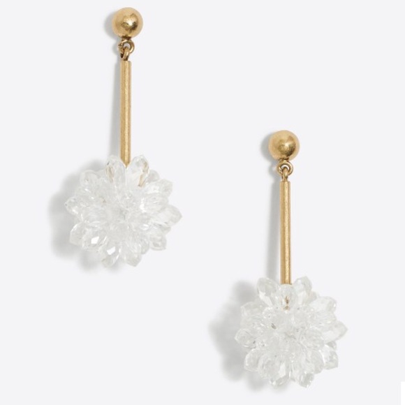 J. Crew Jewelry - J.Crew Snowdrop Statement Earrings NWT & Dust Bag